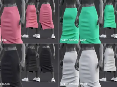 Nike Womens Skirt 3D model