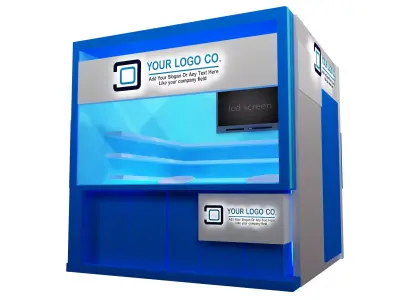 Booth Exhibition Stand a490a 3D model