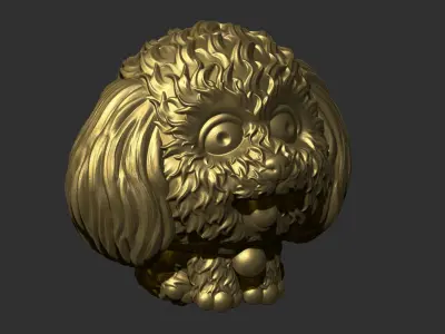cute dog 3D print model