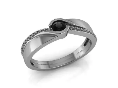 Diamond Jewelry  Men Ring  3D print model