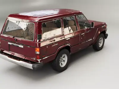 Toyota Land Cruiser J60 1980-1990 Facelift Aged 3D model