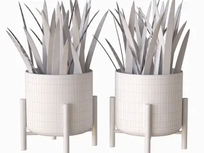 plant pot 01 3D model