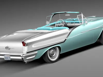 Oldsmobile 88 1957 Convertible 3D model