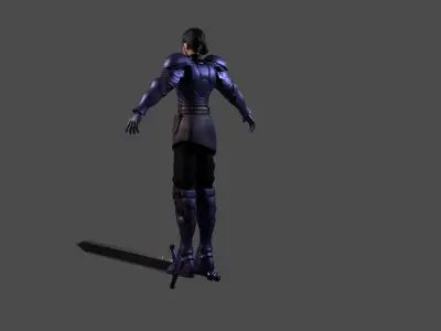 Knight Girl Laura UNREAL ENGINE 5 3D model
