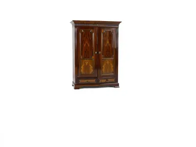 Vintage Wooden Cabinet model pack Low-poly 3D model
