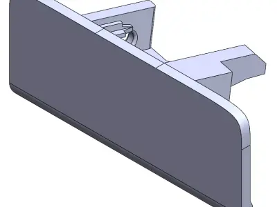 FIAT GRAND PUNTO GLOVEBOX HANDLE REPLACEMENT - 3D PRINT READY Free 3D print model