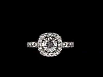 engagement ring model 825 3D print model