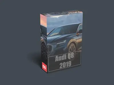 Audi Q8 2019  Low-poly 3D model