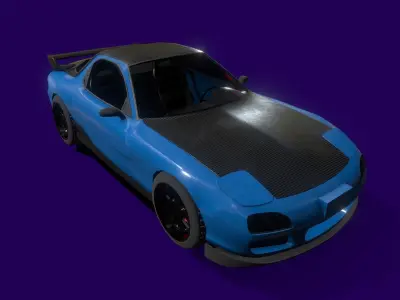 Sonic sports car 3D model