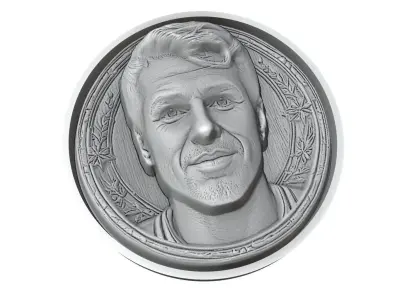 Cesc Fabregas Footballer Medallion 3D print model