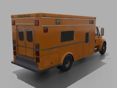 Truck International Durastar Low-poly 3D model