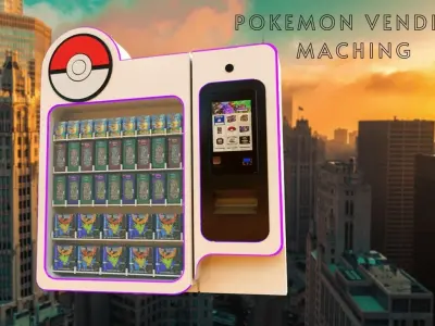 Pokemon Vending Machine Low-poly 3D model