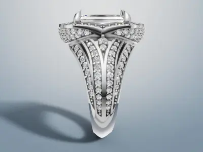 Engagement Ring 3D print model C 68 3D print model
