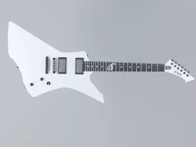 3d model of guitar ESP Snakebyte James Hetfield 3D model