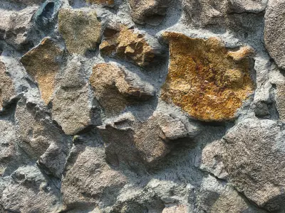 Ultra realistic Decorative stone wall geometry 5 3D model