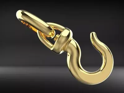 hook pendant 3D print model