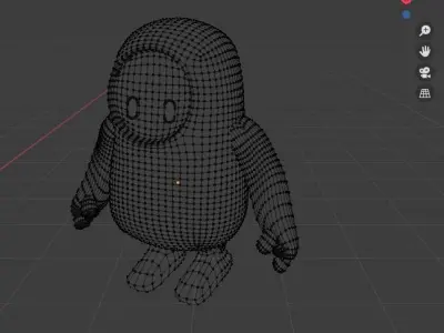 Fallguy Model with Rigged for Animation  Free low-poly 3D model