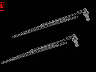 Windshield wipers 002 3D print model