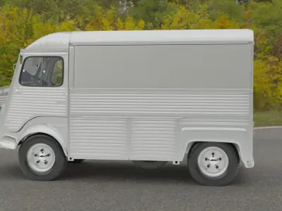 Citroen H High-poly van 3D model