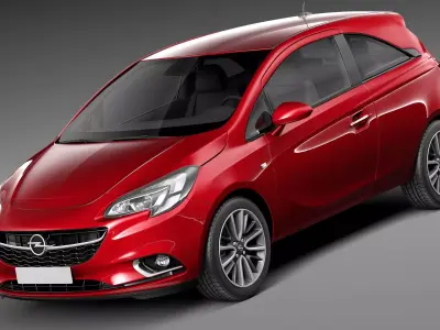 Opel Corsa 3-door 2015 3D model