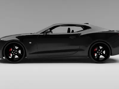 Chevrolet Camaro SS With interior 3D model