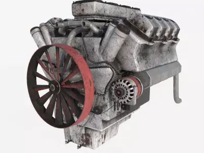 engine old 3D model