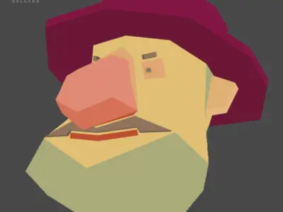 RIGGED ANIMATED LOW POLY GAME CHARACTER HATYMAN    Low-poly 3D model