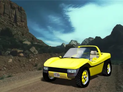 BuggyAS1 sports car Free 3D model