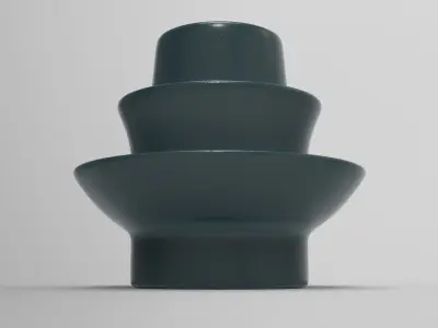 Milo Candleholder Low-poly 3D model