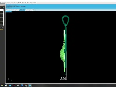 Luxury Spider Web Pendant with Sculpted Spider 3351 3D print model