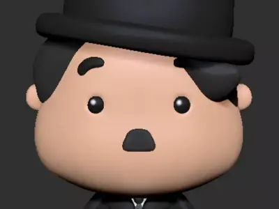 Charlie Chaplin  3D print model