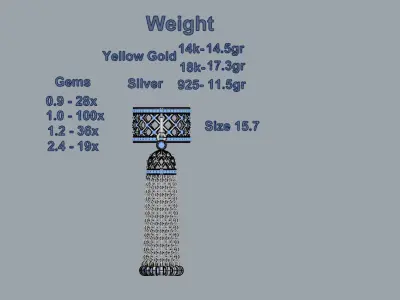 Tassel Ring 3D print model