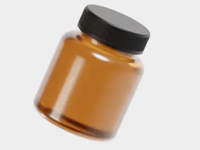 Medicine Bottle 3d model Low-poly 3D model