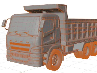 Mitsubishi Fuso Dump Truck 3D model