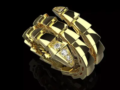 Serpent Ring 51515 3D print model