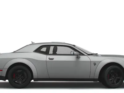 Dodge Challenger SRT Super Stock Black Package 2023 3D model