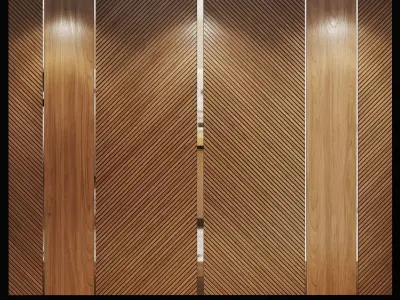 Collection of Decorative wall panel and headboard 3D model