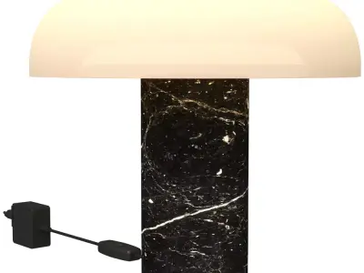Tropico Marble Table Lamp  Low-poly 3D model