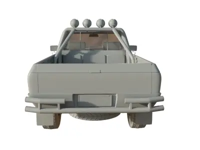 Toyota SR5  Detailed 3D Model Inspired by Back to the Future Low-poly 3D model