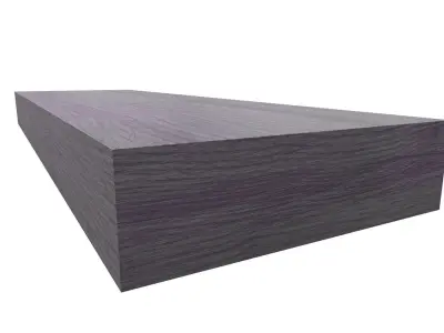 Hanging wooden tray 3D model