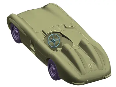 Mercedes Benz 300 SLR 1955 print 3D print model