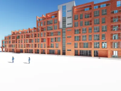 modern complex 3D model