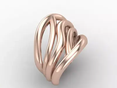 Plain Ring Women Ready STL 3DM Models Womens Rings 3D models 3D print model get