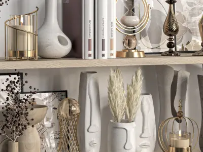 decorative set 57 3D model purchase