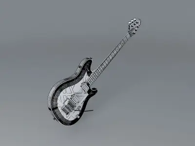 Eddie Van Halens Wolfgang model guitar Free 3D model