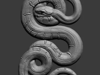 Snake 3D print model