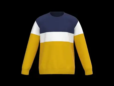 Kids male long sleeve 3D model