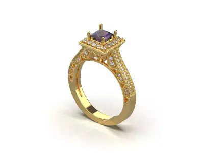 ring code 147 3D print model