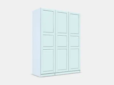 PAX - TYSSEDAL Wardrobe combination Low-poly 3D model