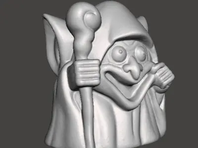 GOBLIN WITCH CHIBI HALLOWEEN VINTAGE FIGURE STATUE ORNAMENT 3D print model